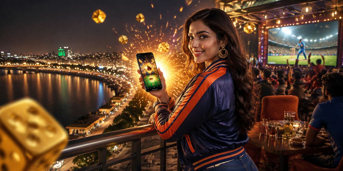 Excited cricket fans placing live bets in Ahmedabad riverfront